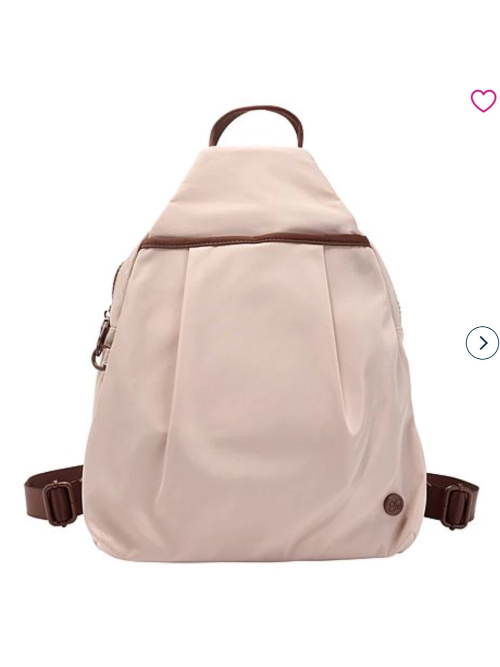 Samantha Brown Anti-Theft Convertible Sling Crossbody Bag Backpack TAUPE  NWT